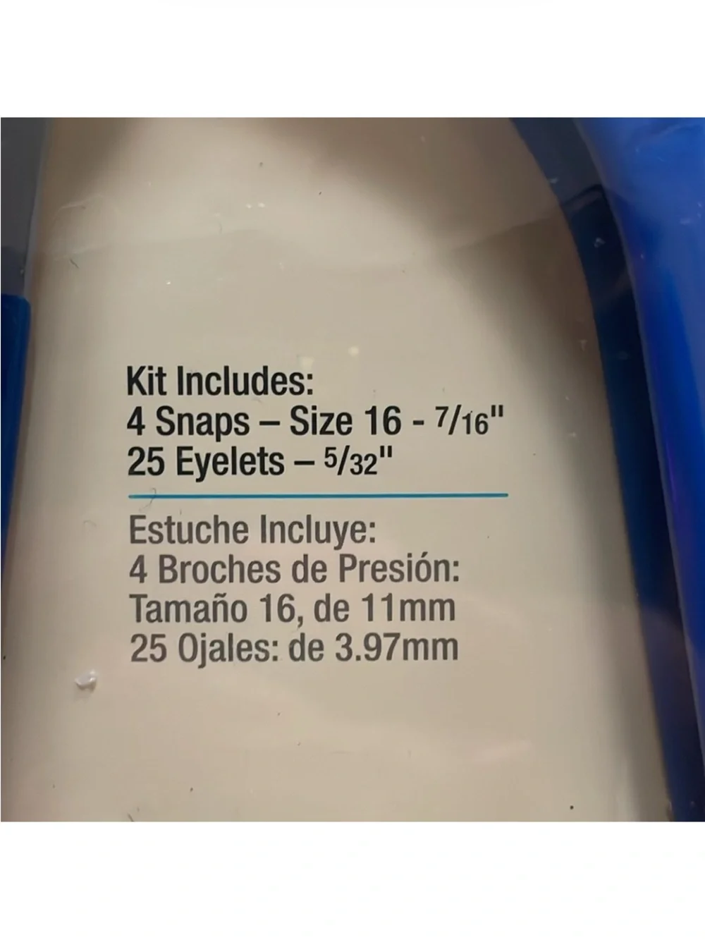 Dritz Blue Handheld Plier Kit for Snaps & Eyelets
